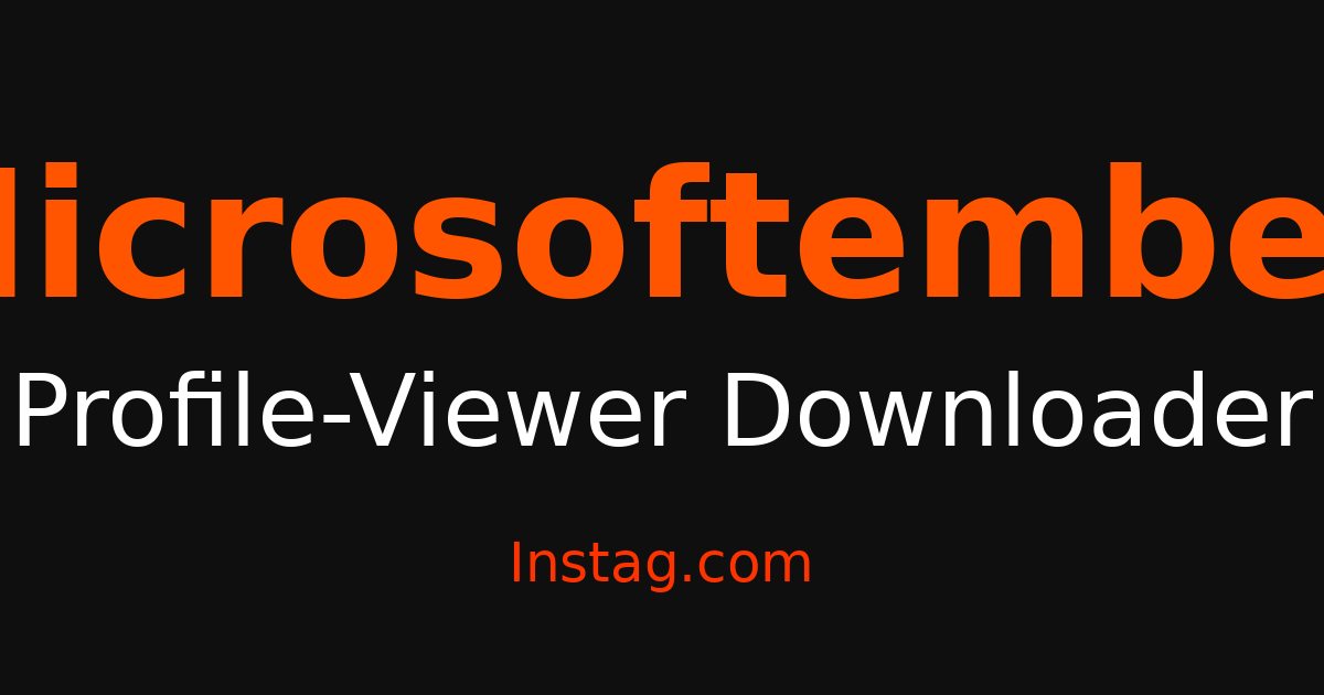 Microsoftembed Visor de perfiles: ver perfiles de forma anónima – Instag